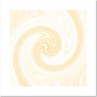 Molten swirls zen, yin and yang serendipity in Aspen-gold Posters and Art